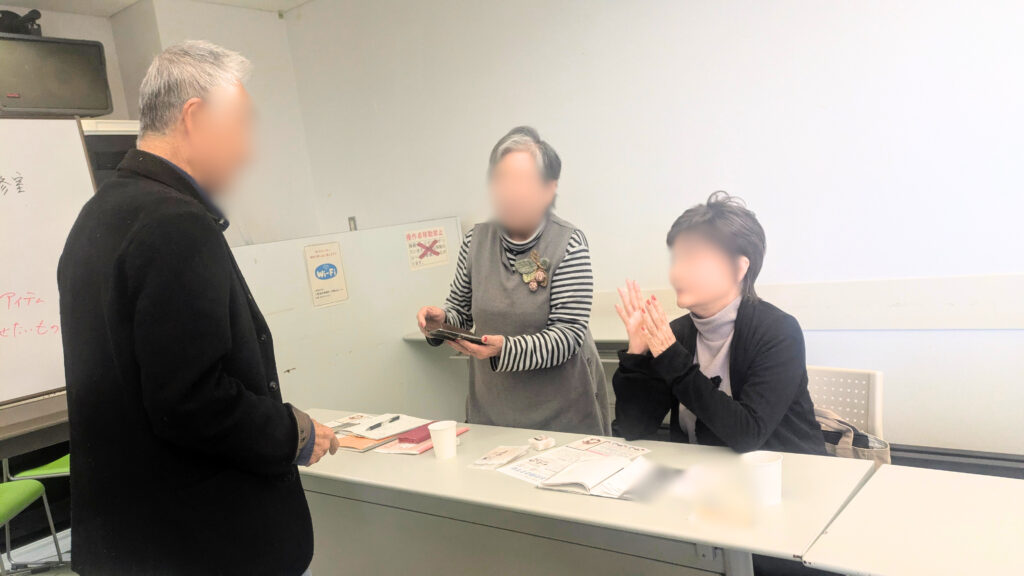 趣味の話で盛り上がる